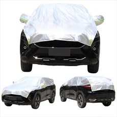 Surkat 차량용 햇빛가리개 눈 덮개 다차종 적용 자동차 하프 바디커버 성에방지커버, 실버, 1개