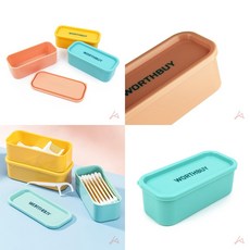 미니 투명 뚜껑 수납함 정리함 투명용기 정리용기 소품수납함, 핑크