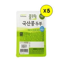 (냉장)[풀무원]국산콩두부부침용210g, 210g, 5개