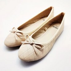 여성 리본 슈즈 아가일 패턴 포인트 플랫슈즈 LK-P129