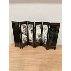 中式小屏風 梅蘭竹菊
