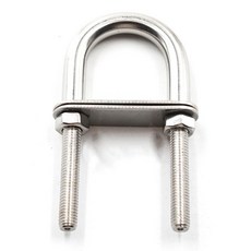 U볼트 스텐유볼트 파이프고정 와이어고정, M4, 62mm, 1개