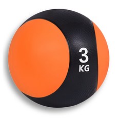 맥스온 미끄럼방지 메디신볼 중량볼 크로스핏 홈트레이닝, 1개, 3kg, 블랙