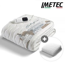 이메텍 프리미엄 순면 전기요 싱글 IMB-095(볼로냐) + 전용커버(화이트), 싱글사이즈(IMB-095)+전용커버(화이트)