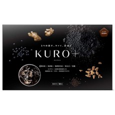 보조제 숯 유산균 발효 흑생강 다섯 가지 흑성분 고배합 국내제조 30포 1개월분 KURO+, One Size, 1개