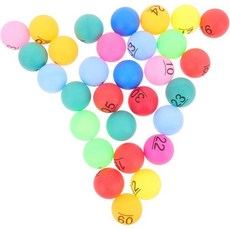 토이비안 30개 빙고 공 플라스틱 게임 야간 파티 장식 추첨 상품용