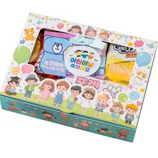 단체 과자 선물세트(대) 음료수 포함 신학기 어린이날 운동회 생일 행사 답례품 간식 꾸러미 구디백, 1개, 과자(대)민트상자