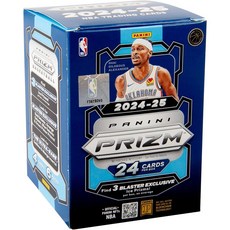 Panini Prizm 2024-25 籃球 Blaster Box 完封盒 (全新現貨) 球星卡 收藏, 1個, 藍色
