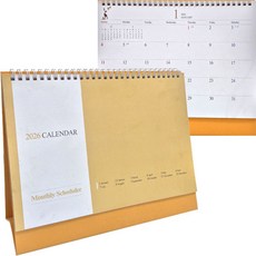 신년달력 12종1택 탁상달력 카렌다 판촉물 인쇄가능, 26년 스케줄 달력 야생화, 1개