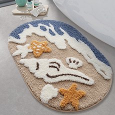 DEXI 부드러운 도톰 극세사 욕실 화장실 현관 미끄럼방지 논슬립 프리미엄 욕실 발매트, C