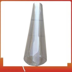 透明充氣圓柱抱枕 沙發腰靠背枕 頸枕 長形枕套, 透明圓柱10CMx50CM