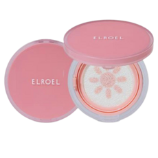 엘로엘 핑크 톤업 선쿠션 핏치 비건 쿠션 본품 15g (SPF50+ PA++++)_ELROEL, 1개