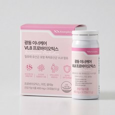 광동 이너케어 VL8 특허 여성 질 유산균, 1박스, 30정