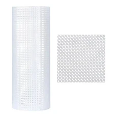 플라스틱 메쉬 천 가방 러그 스레드 후크 공예 용품 DIY 래치 그리드 액세서리 제작, 04 white-Small Grid, 1개