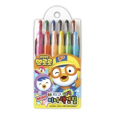 아트박스/호사문구 [지구화학] 지구 뽀로로 미니 색연필 12색