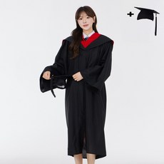 교복몰 (대여) (시즌2) 졸업후드_가운_사각모 세트.