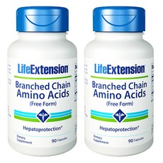 LIFE EXTENSION 支鏈氨基酸膠囊, 90顆, 2罐