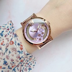 RELAX TIME 永恆系列-鏤空腕錶 RT-96-3 粉紫面