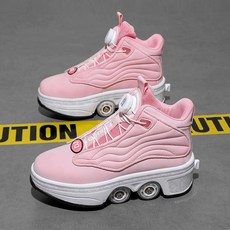 히든 바퀴힐 신발 운동화 롤러슈즈 스니커즈 바퀴달린신발, 1개, 231 핑크