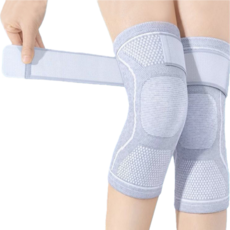 누비즈 러닝 등산 슬개건 슬개골 스트랩 보온 무릎보호대 1세트