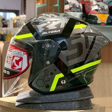 NHK S1GP PRO 阿圖拉 黃 高透氣 台灣版型不夾頭 3/4罩安全帽, M