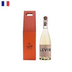 르뱅 블랑 드 블랑 프랑스 프리미엄 무알콜 스파클링 샴페인 쇼핑백 포함 [임산부도 마실 수 있는 와인], 1개, 750ml