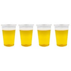 킨토 캐스트 비어글라스 맥주잔 4p 내열유리 클리어잔, 4개