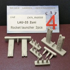 CAT4 R48008-1/48 US LAU-33 Zuni 로켓 런처 레진 세트 2개 344336, CAT4 R48008-1/48 US LAU-33 Zun