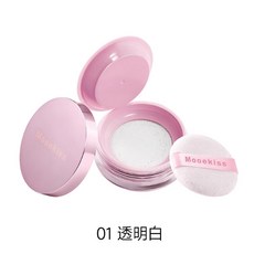 Mooekiss 柔焦定妝散粉, 01透明色, 1個