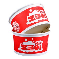 [런칭기념세일] 뽀글이Mini 이지쿡 전용용기 150개 IH5600/CAN7000 원형 일회용 즉석조리기 라면용기, 1박스, 150개입