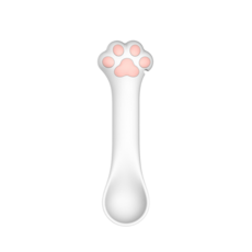 罐頭密封蓋 罐頭保鮮蓋 寵物罐頭蓋 3合1矽膠密封蓋 台灣現貨, 湯匙【白】-貓掌, 1個