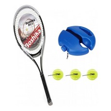 테니스라켓 입문 셀프 가성비 연습용 레슨 49817EA 1(PC), 공3+거치대1+라켓1