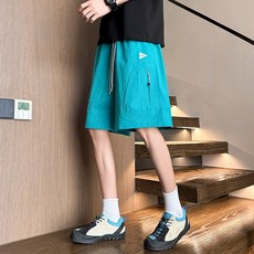 速幹短褲女男生 夏季運動中褲 籃球褲 外褲 冰絲 羽毛球 騎行 五分褲