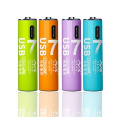 3號 4號 環保TYPE-C充電電池, 2個, 4號AAA【2入】USBC充電*不選色