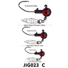 釣友俱樂部 路亞鉛頭鉤 1.4g 1.6g 3g 防掛底 JIG 魚鉤, 單色C,1.4克 (5個/包), 1個