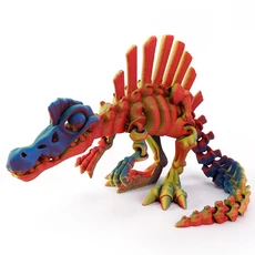 3D 인쇄 공룡 움직일 수있는 Echinosaurus 입상 드래곤 뼈 모델 데스크탑 공예 장식 어린이를위한 크리 에, 01 13.5cm, 12 Color 13