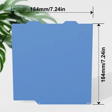양면 쿨 플레이트 빌드 (Bambu Lab A1 mini P1S 3D 프린터 부품 PEI 코팅 184x184/257x257mm 무열), 02 Blue 184x184mm