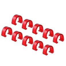 자전거 브레이크 케이블 C 클립 유압 호스 하우징 시프트 클램프 가이드 0pcs, 레드