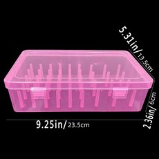 42軸針線收納盒 塑料線盒, 1個, 粉色42-軸 存儲盒