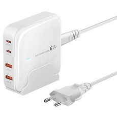 Toocki PD PPS C타입 초고속 멀티 충전기 67w 4포트 멀티충전기, 화이트, 1개