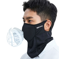 K2 Safety 메쉬 숨편한 가드스카프 멀티스카프+3중 MB필터 5매 증정, 블랙, 1세트