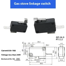 가스온수기 가스 온수기 부품 또는 어셈블리 밸브 마이크로 스위치 KW11-2