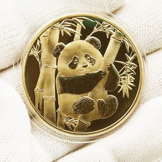 기념주화 수집용 은화 골드코인 메달 금속 인테리어장식품 컬렉션 선물용 고급 디자인, 판다 골드 스타일 2