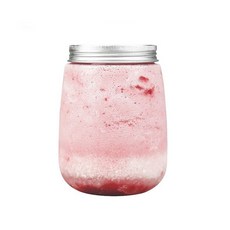 VITO zakka 寬口PET飲料瓶 500ml 附捲邊鋁蓋, 1個, 捲邊無孔鋁蓋
