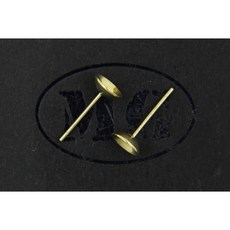 沐錦飾品材料DIY 6MM全銅碗形圓底耳針@200入, (銅胚)200入/瓶, 1個