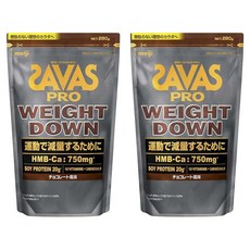 메이지 자바스 프로 웨이트 다운 초콜릿 맛, 280g, 2개