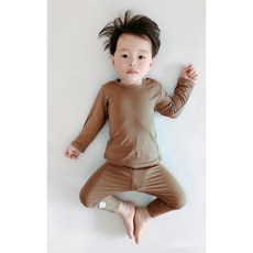 Q貝比 寶寶小童高腰護肚睡衣 短袖 長袖 莫代爾棉空調居家服 內衣套裝