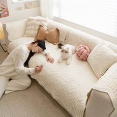 FEIFAN 순면 모던 사계절용 미끄럼방지 퀼팅 4인용 쇼파패드