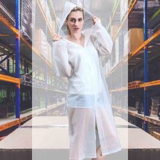 우의 EVA 화이트 작업용우비 바람막이 캠핑의류 여성우비 야외활동 등산용