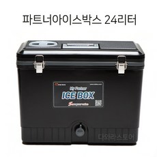 대원산업 낚시용 파트너아이스박스 24리터, 24L, 블랙